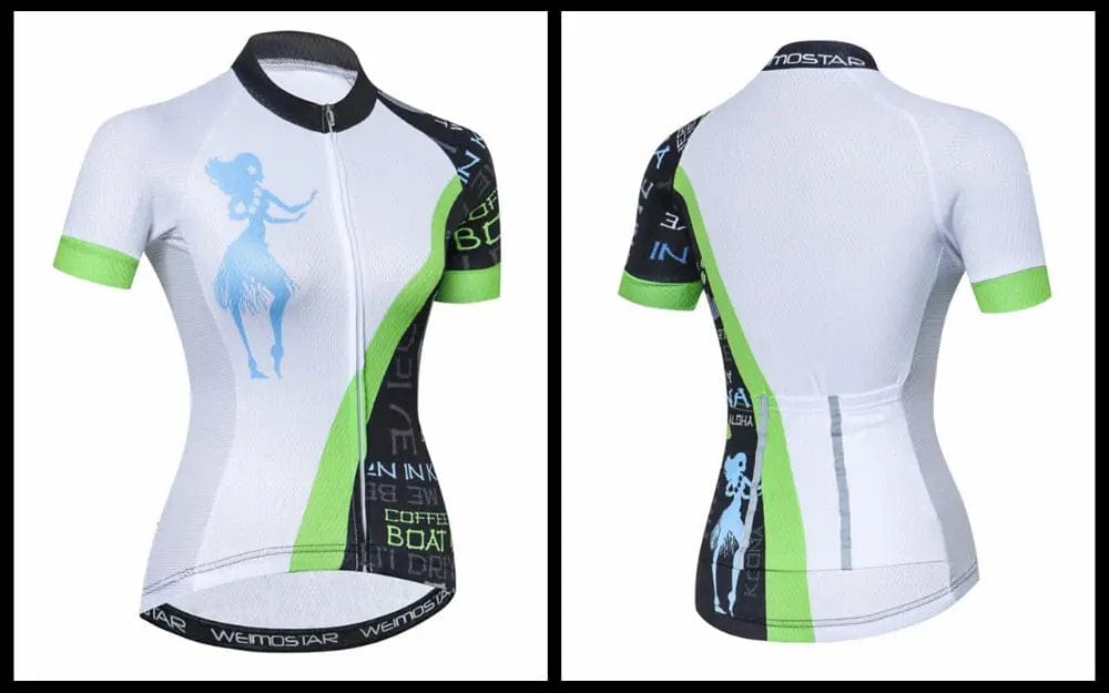 Hula Dancer Women's Short Sleeve Cycling Jersey  