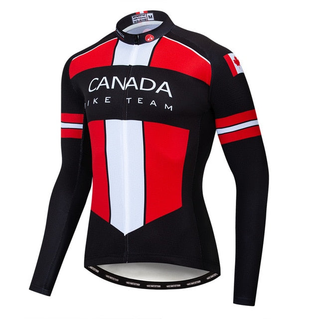Canada Bike Team Long Sleeve Cycling Jersey