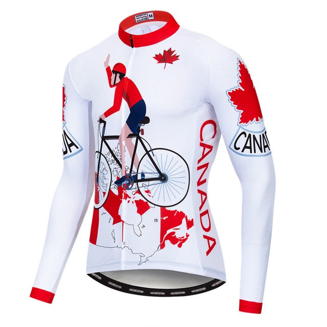 Canada Cycles Long Sleeve Cycling Jersey