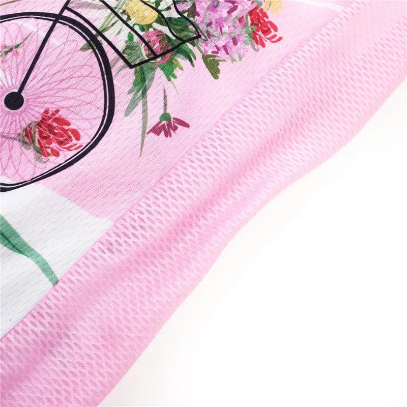 Pink Women's Long Sleeve Cycling Jersey  