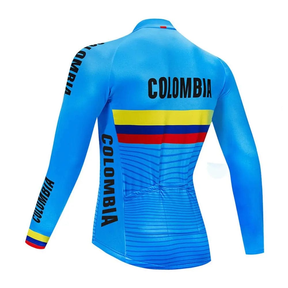Team Colombia Men Long Sleeve Cycling Jersey  
