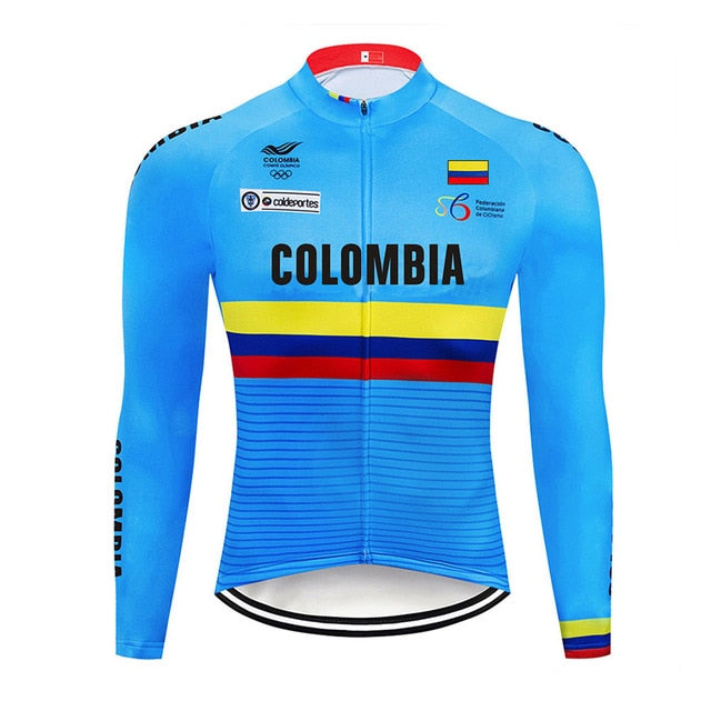 Team Colombia Men Long Sleeve Cycling Jersey